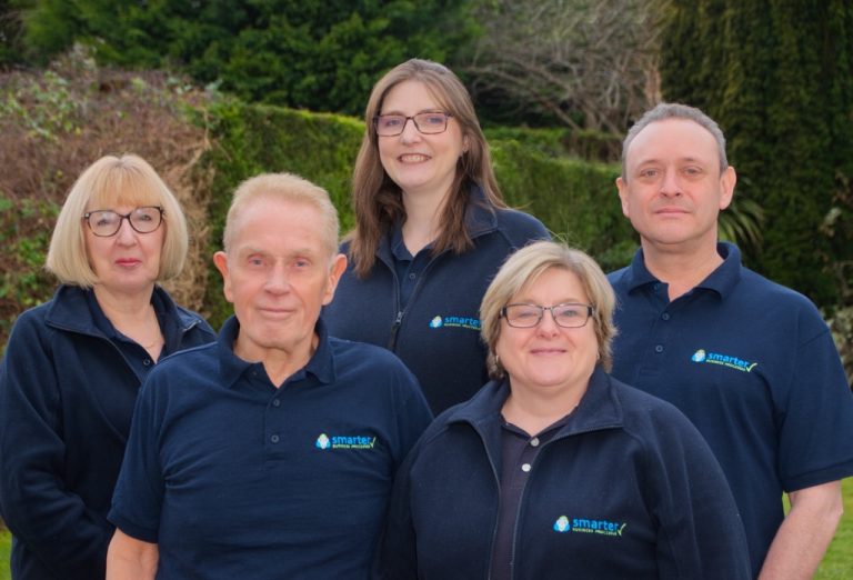 SBP Team L-R Gwen, Richard, Debbie, Emma and David